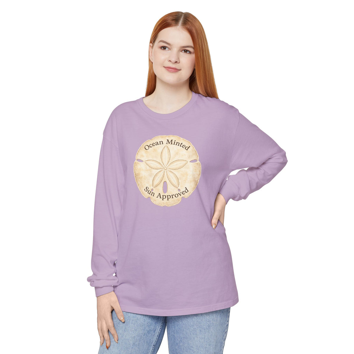 Ocean Minted Sun Approved Sand Dollar Crewneck Sweatshirt | Beachy Pullover