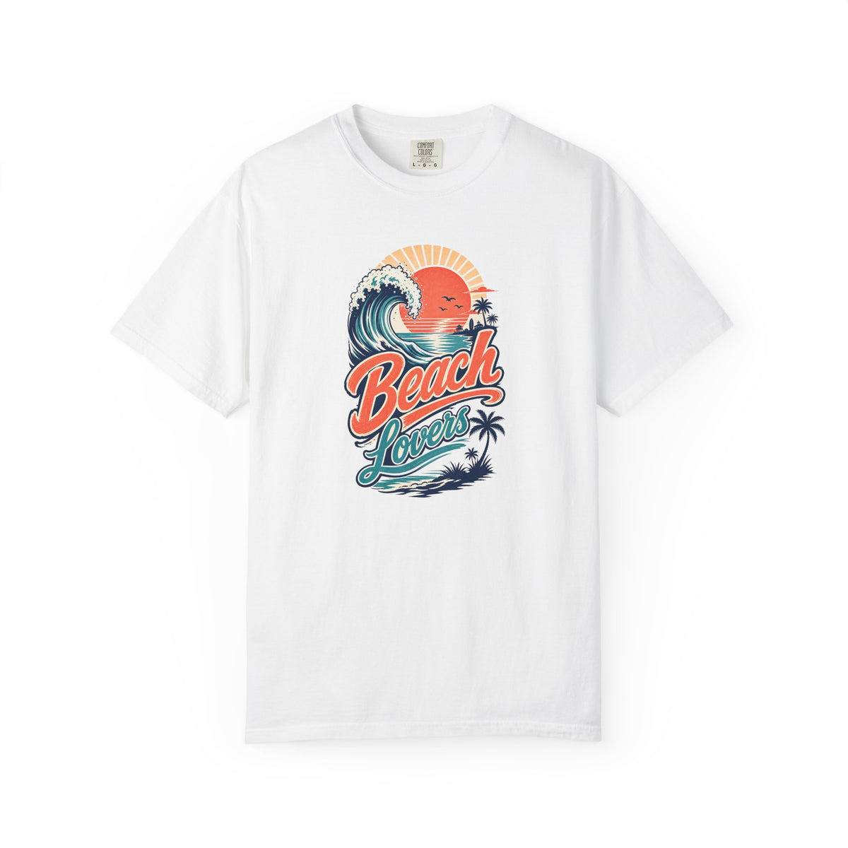 Beach Lovers Retro Sunset Wave T-Shirt | Vintage Ocean Surf Graphic Tee