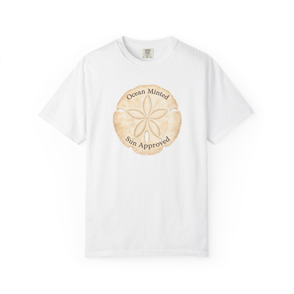 Ocean Minted Sun Approved Sand Dollar T-Shirt | Mint Green Coastal Graphic Tee