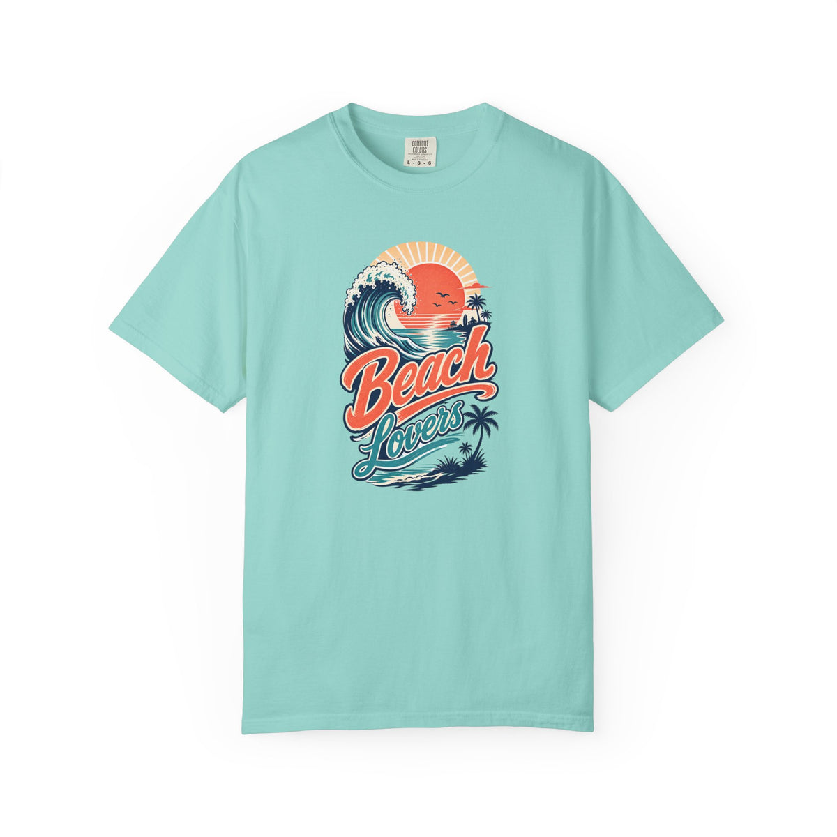 Beach Lovers Retro Sunset Wave T-Shirt | Vintage Ocean Surf Graphic Tee