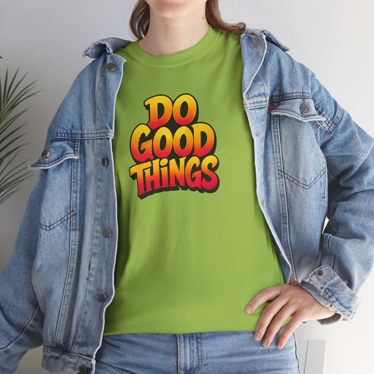 Do Good Things Graphic T-Shirt | Retro Warm Gradient Quote Tee