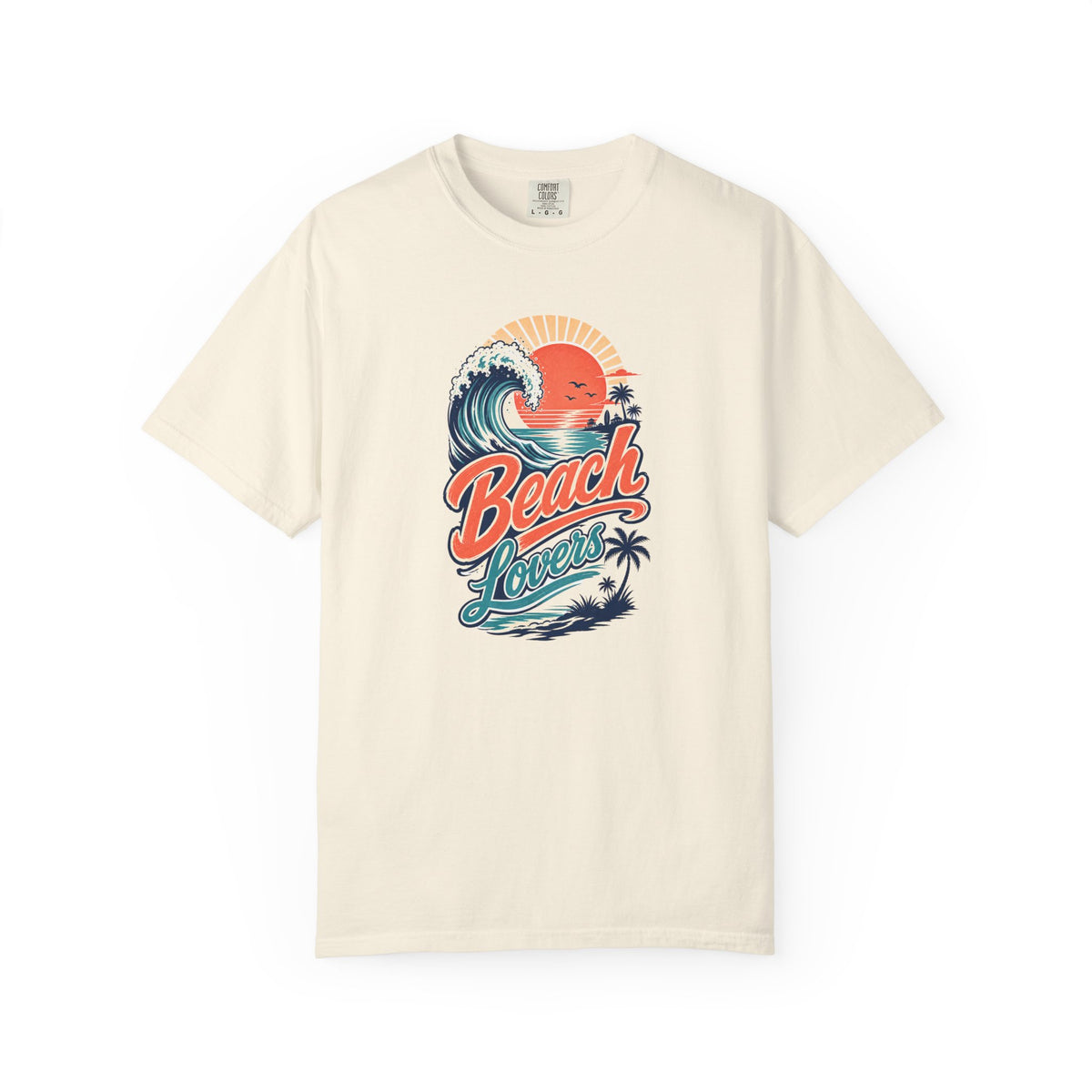 Beach Lovers Retro Sunset Wave T-Shirt | Vintage Ocean Surf Graphic Tee