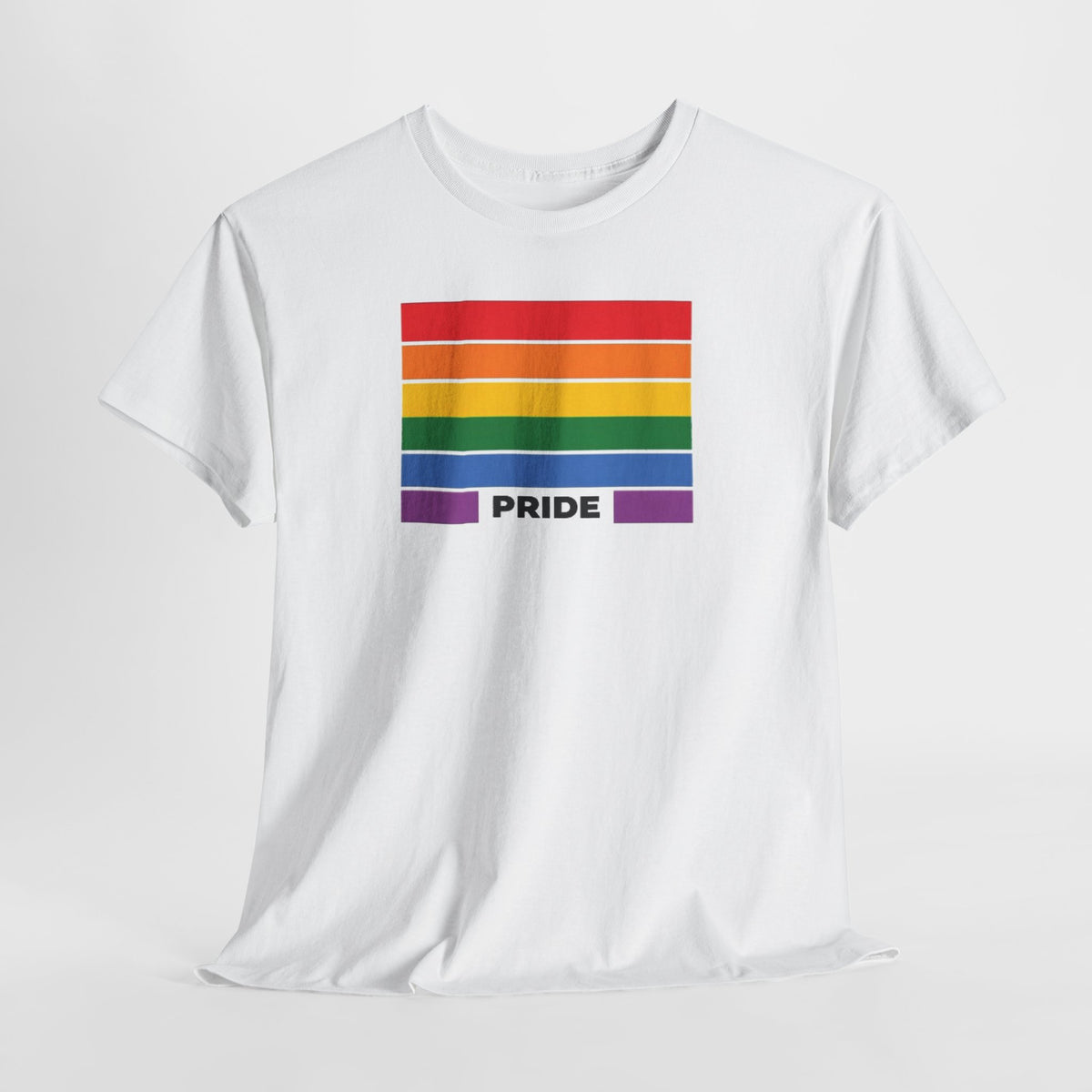 LGBTQ Rainbow Flag Pride T-Shirt | Sand Cotton Graphic Tee