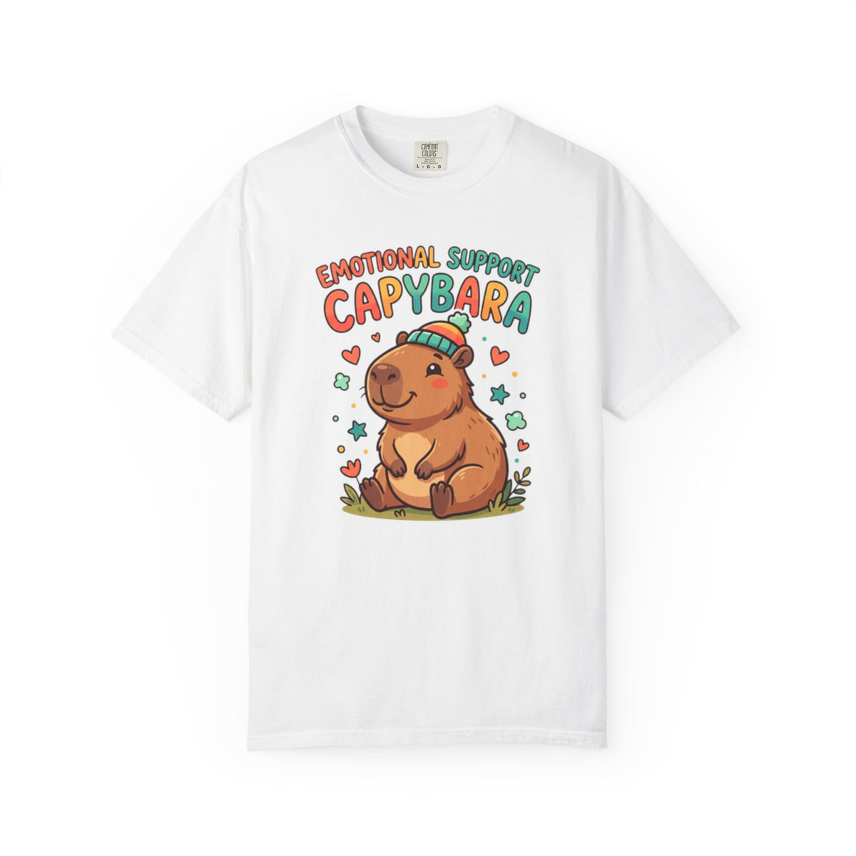 Emotional Support Capybara T-Shirt | Cute Retro Animal Graphic Tee
