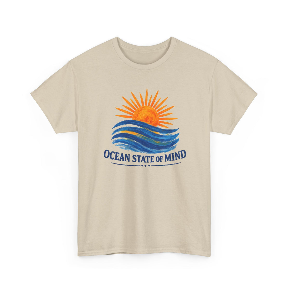 Ocean State Of Mind T-Shirt | Painted Sunset Wave Coastal Graphic Tee