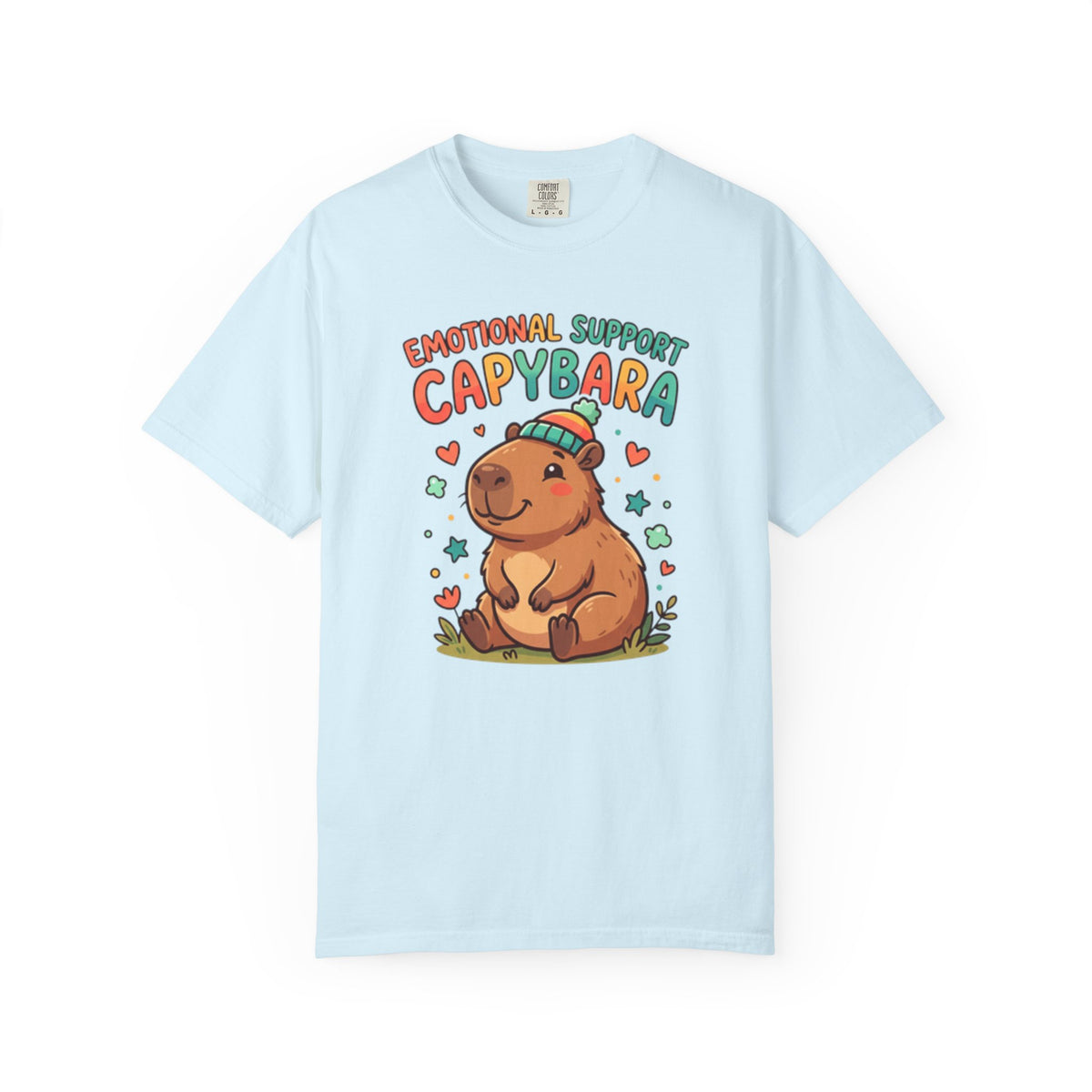 Emotional Support Capybara T-Shirt | Cute Retro Animal Graphic Tee