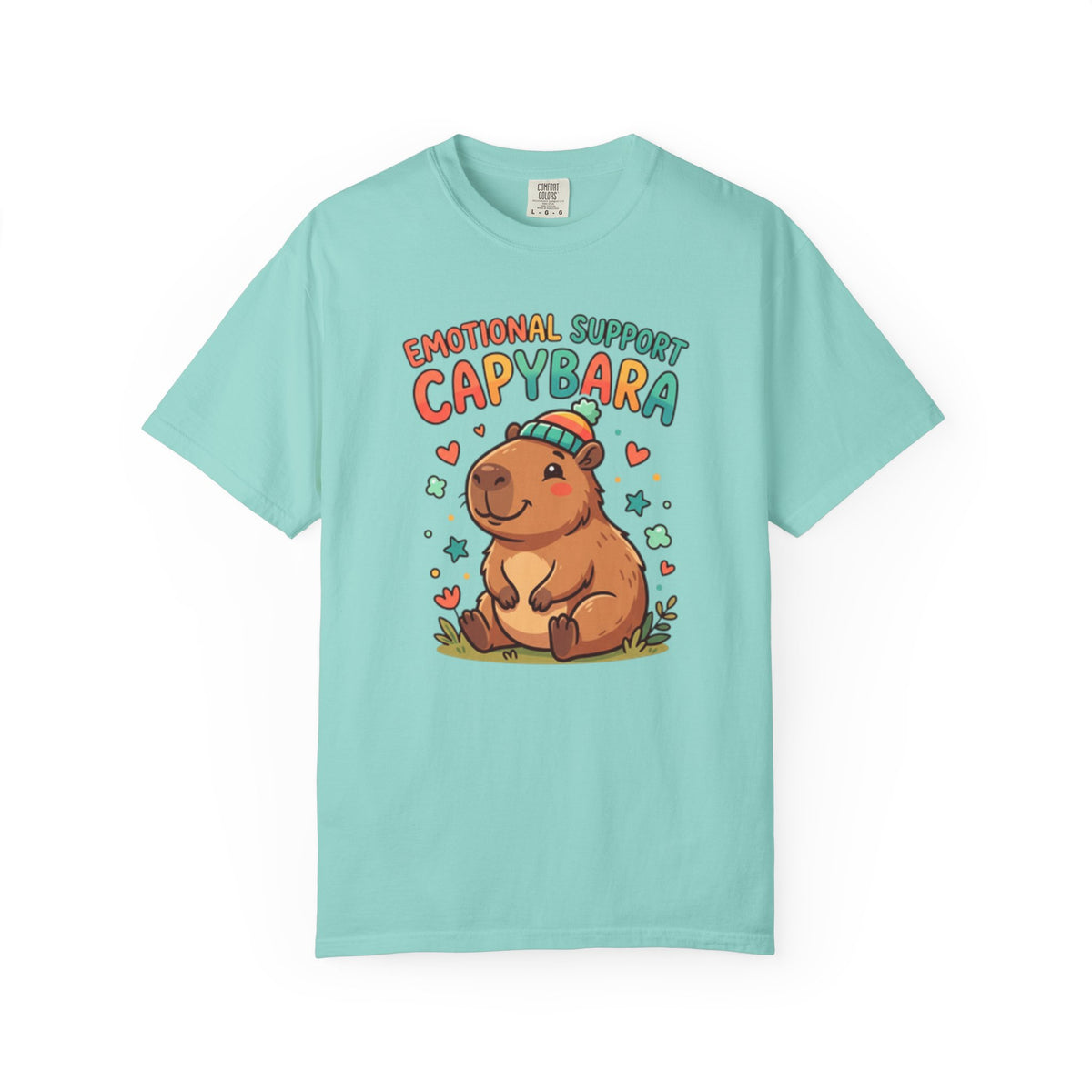 Emotional Support Capybara T-Shirt | Cute Retro Animal Graphic Tee