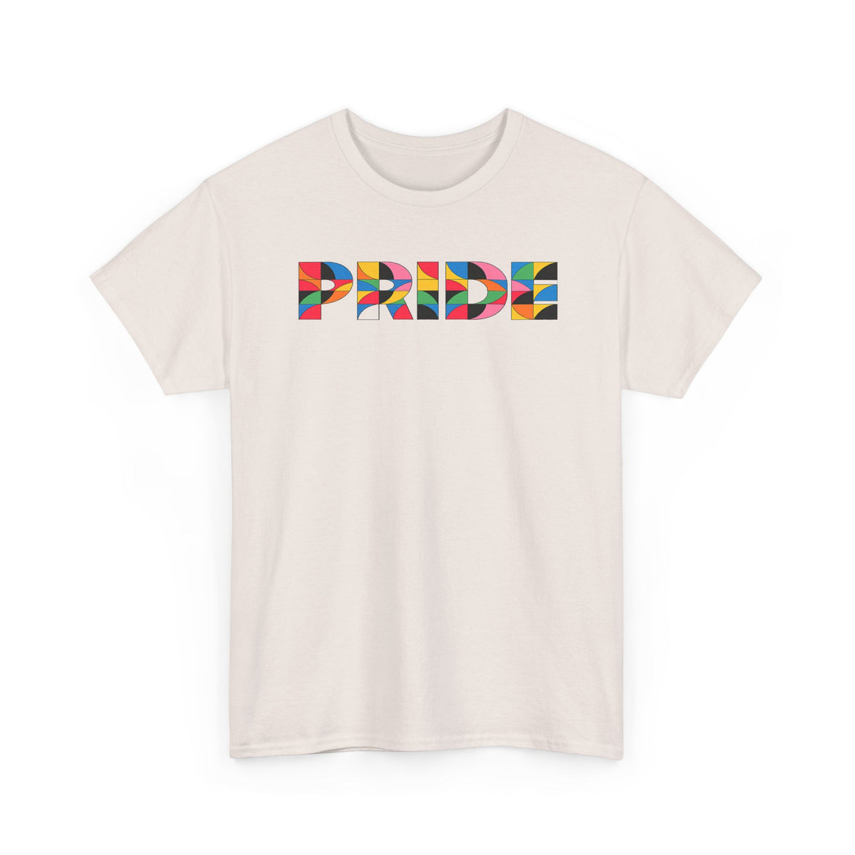 Geometric Pride Rainbow T-Shirt | Geometric Mosaic Pride Graphic Tee | LGBTQ Allies Shirt | Subtle Pride Apparel