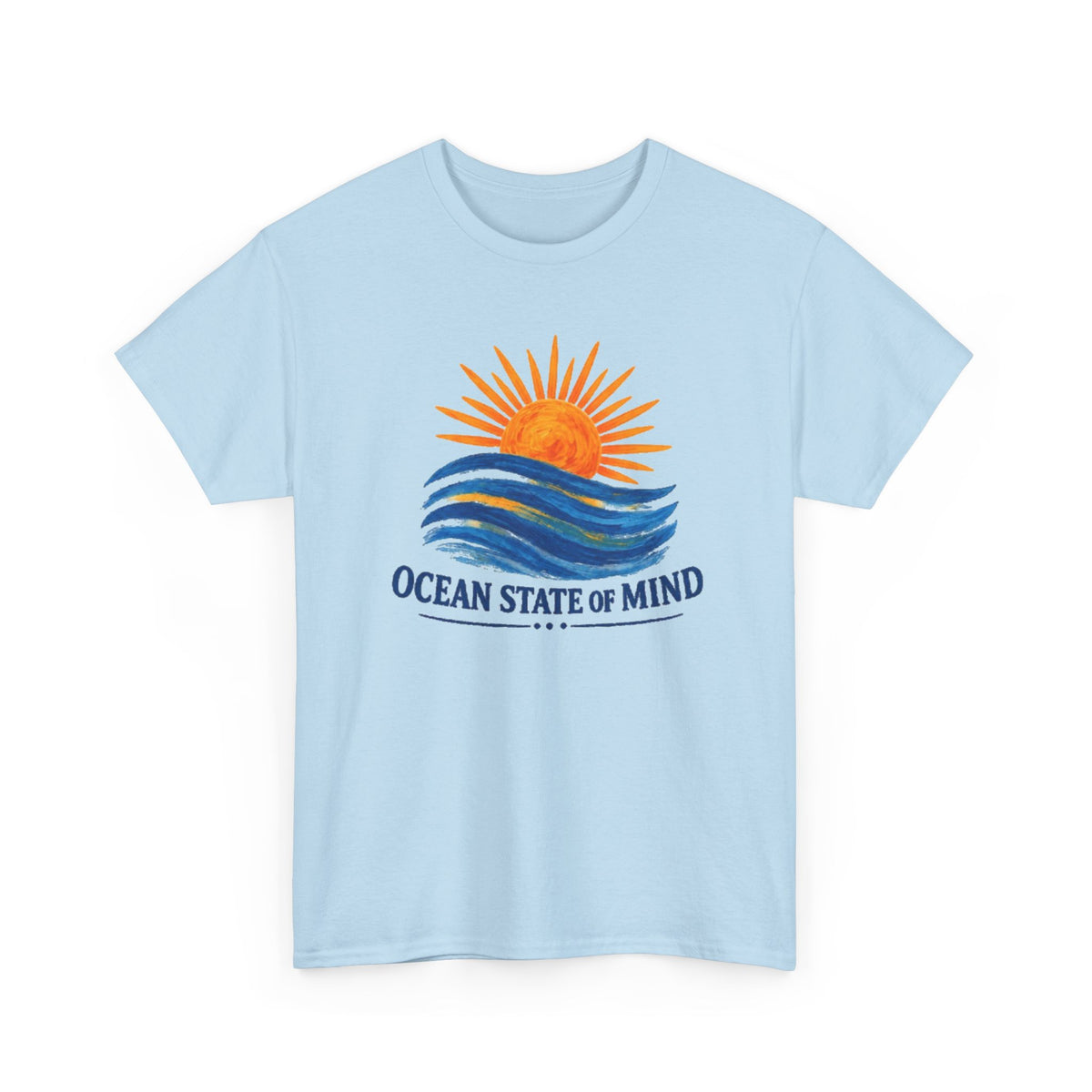 Ocean State Of Mind T-Shirt | Painted Sunset Wave Coastal Graphic Tee