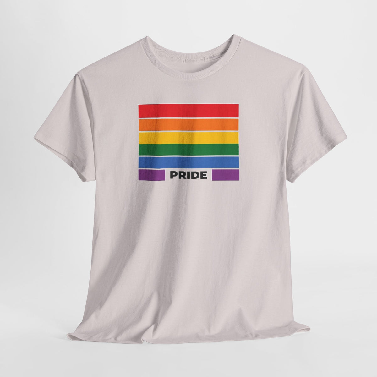 LGBTQ Rainbow Flag Pride T-Shirt | Sand Cotton Graphic Tee