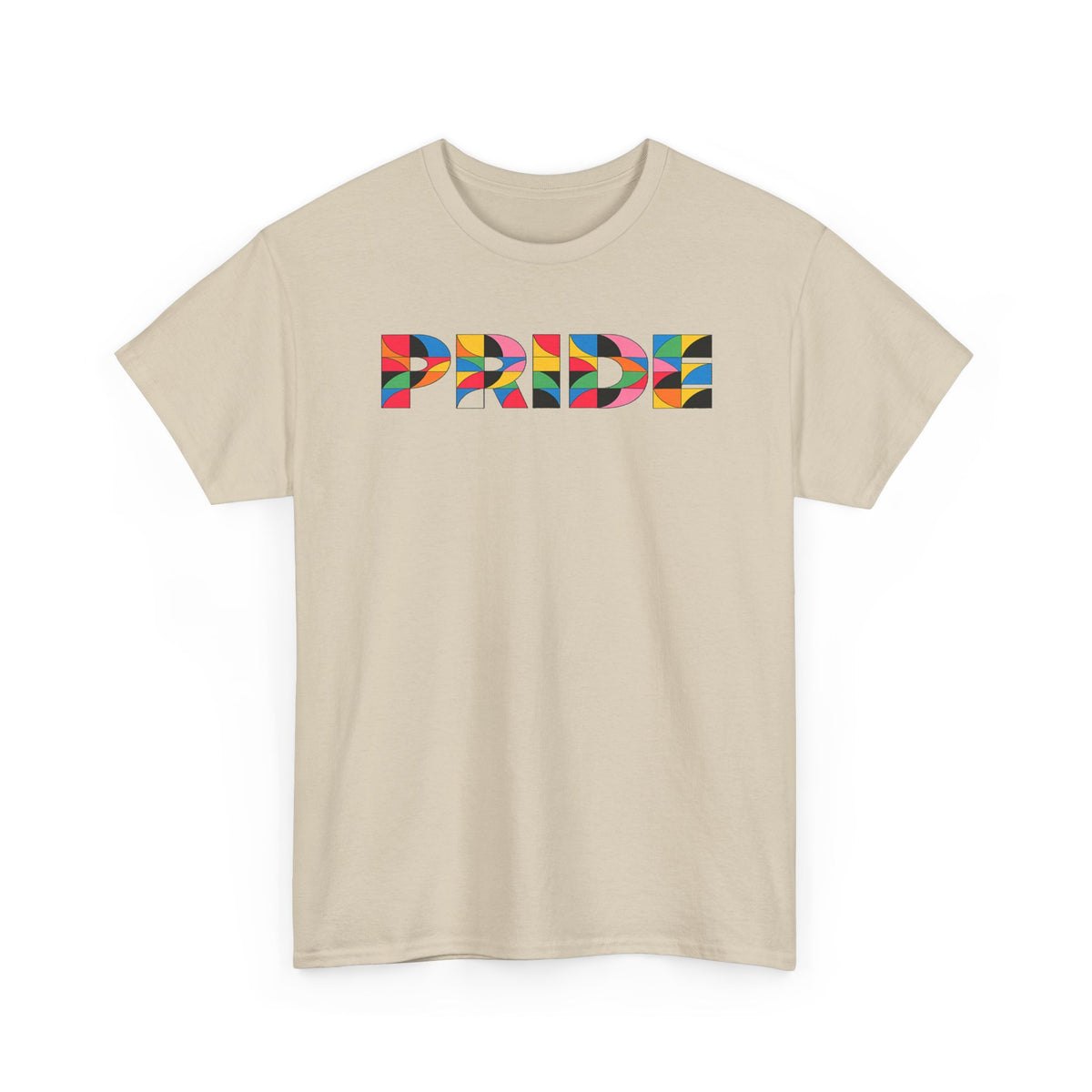 Geometric Pride Rainbow T-Shirt | Geometric Mosaic Pride Graphic Tee | LGBTQ Allies Shirt | Subtle Pride Apparel