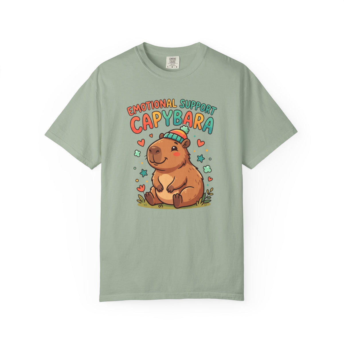 Emotional Support Capybara T-Shirt | Cute Retro Animal Graphic Tee