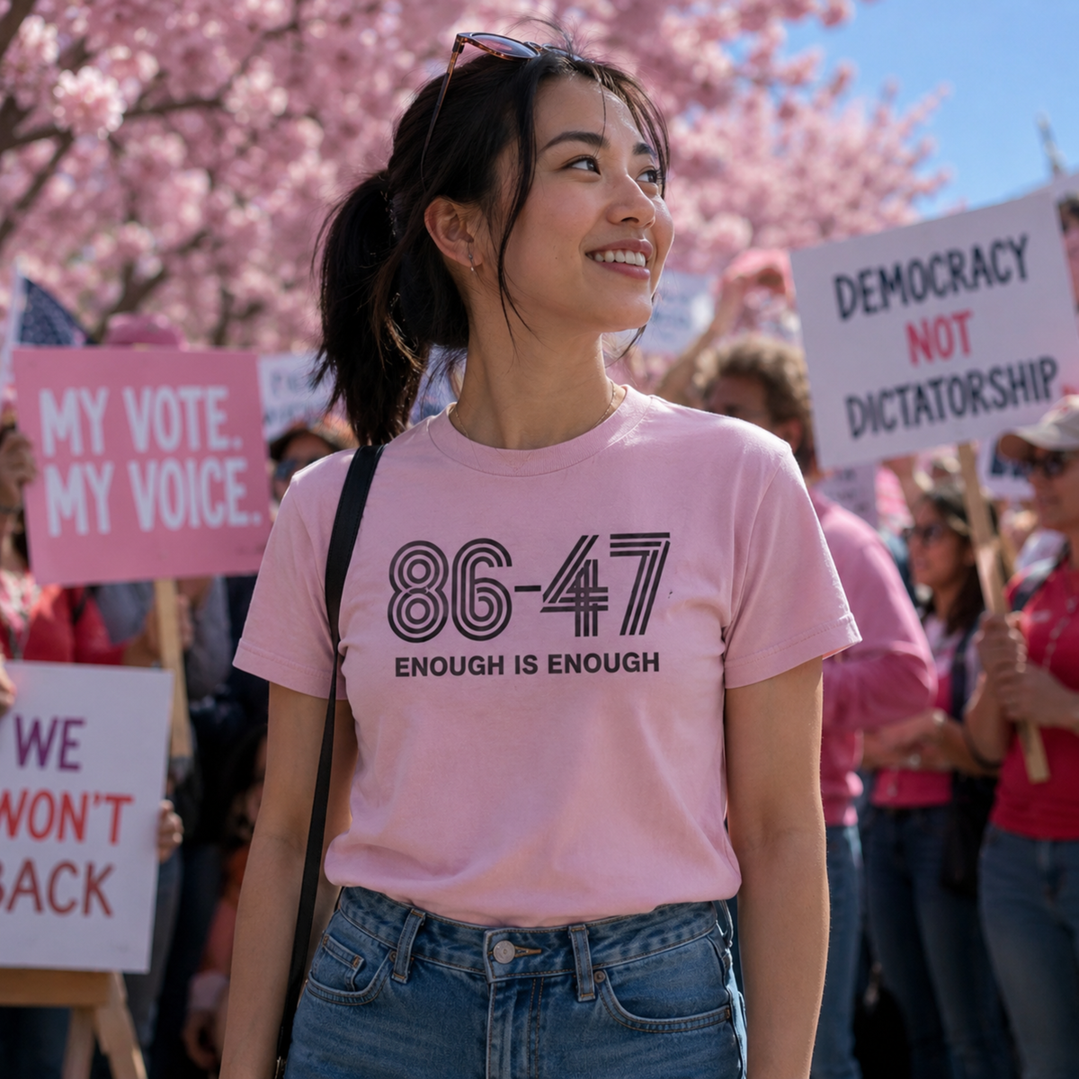 86-47 Enough Is Enough T-Shirt | Retro Political Statement Tee