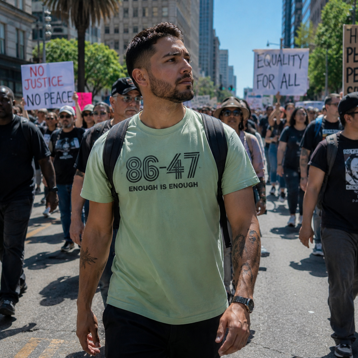 86-47 Enough Is Enough T-Shirt | Retro Political Statement Tee