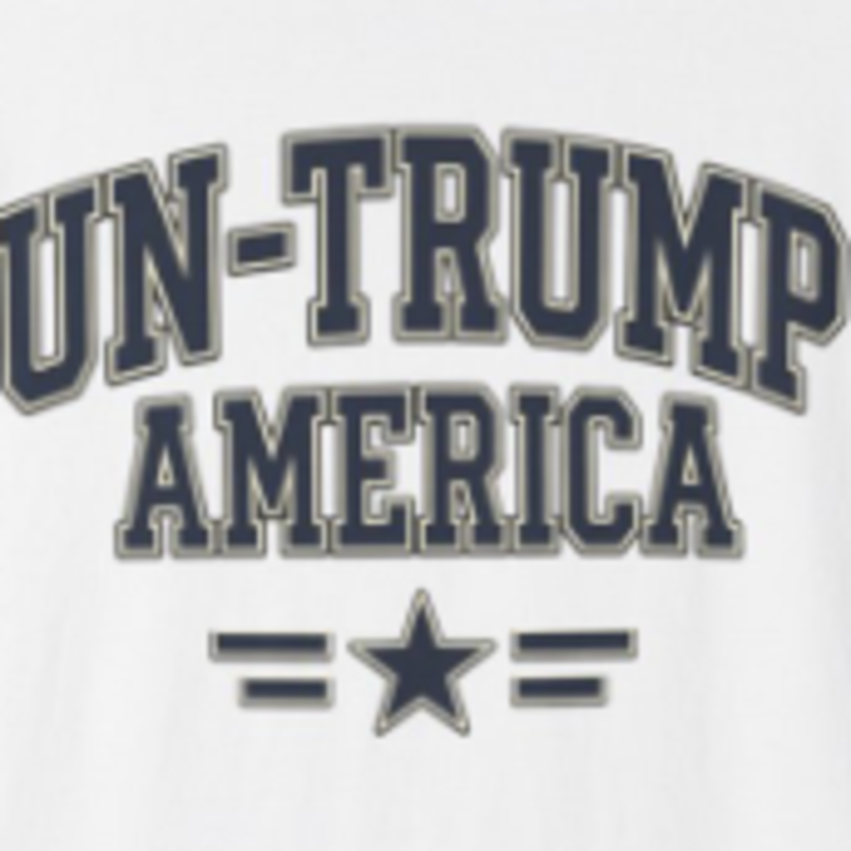Un-Trump America T-Shirt | Vintage Collegiate Political Parody Tee