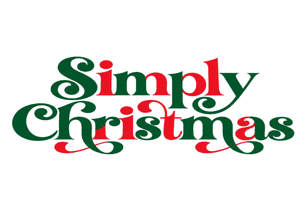 Simply Christmas Hoodie | Retro Festive Holiday Sweatshirt