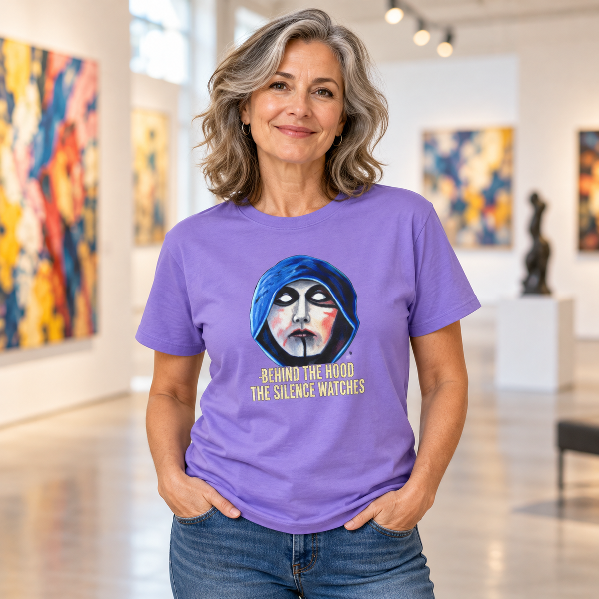 Behind The Hood Graphic Tee - Original Painted Dark Art T-Shirt