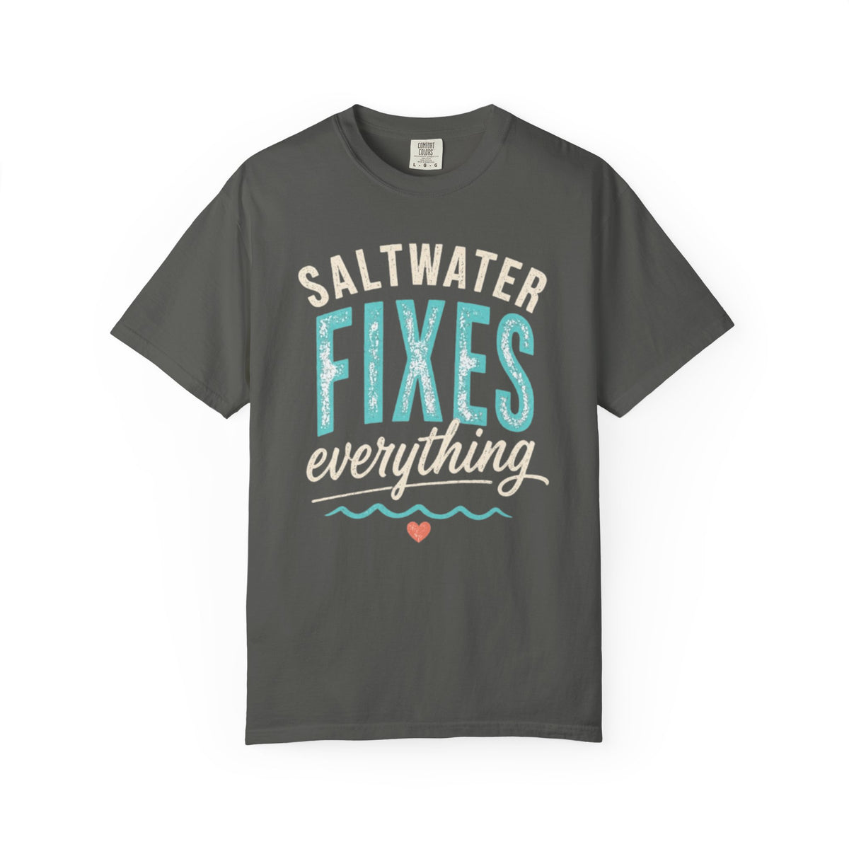 Saltwater Fixes Everything T-Shirt | Purple Ocean Beach Vibe Tee