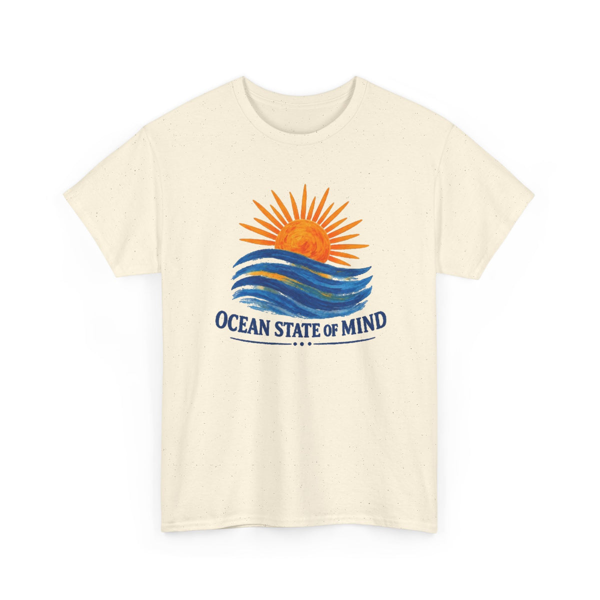 Ocean State Of Mind T-Shirt | Painted Sunset Wave Coastal Graphic Tee