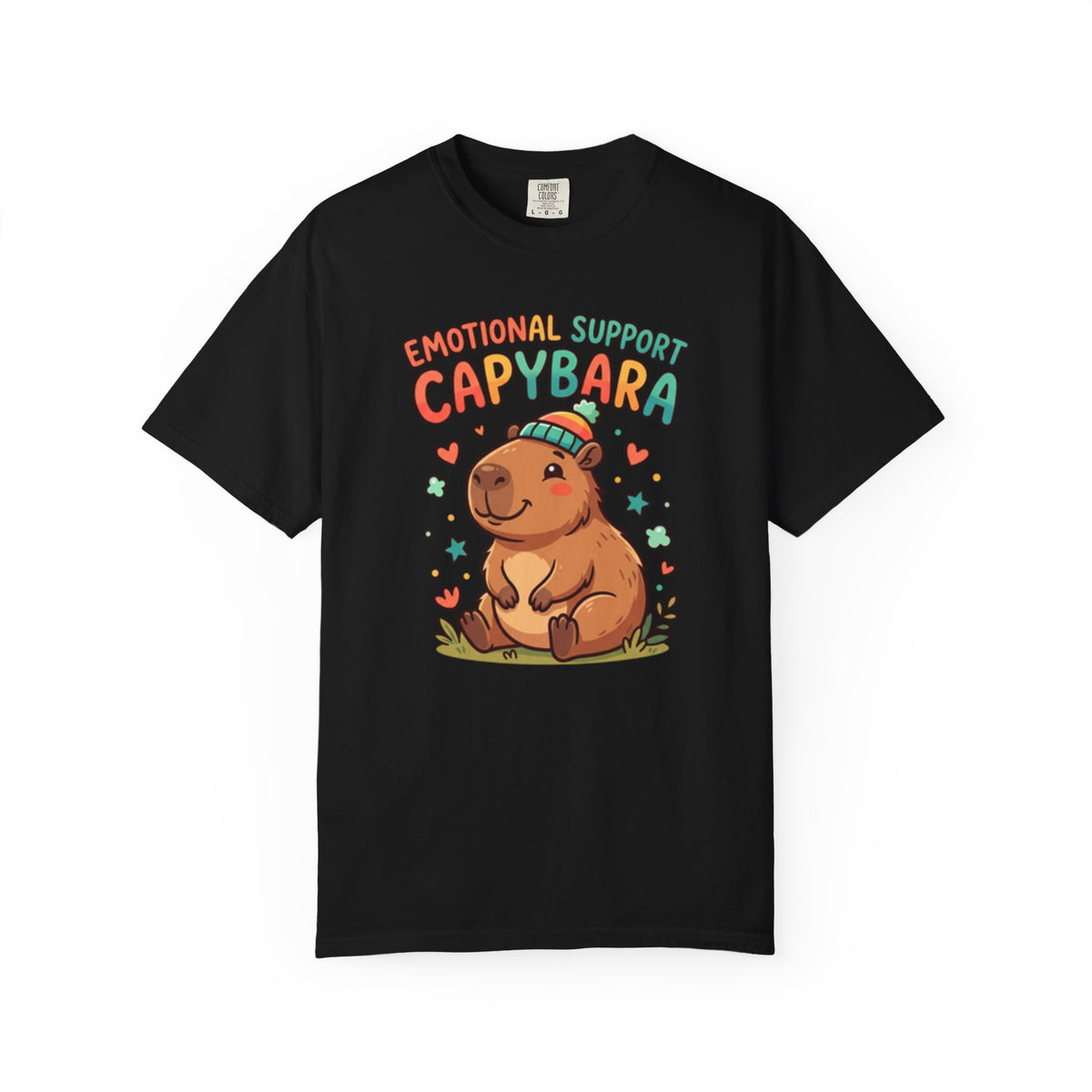 Emotional Support Capybara T-Shirt | Cute Retro Animal Graphic Tee