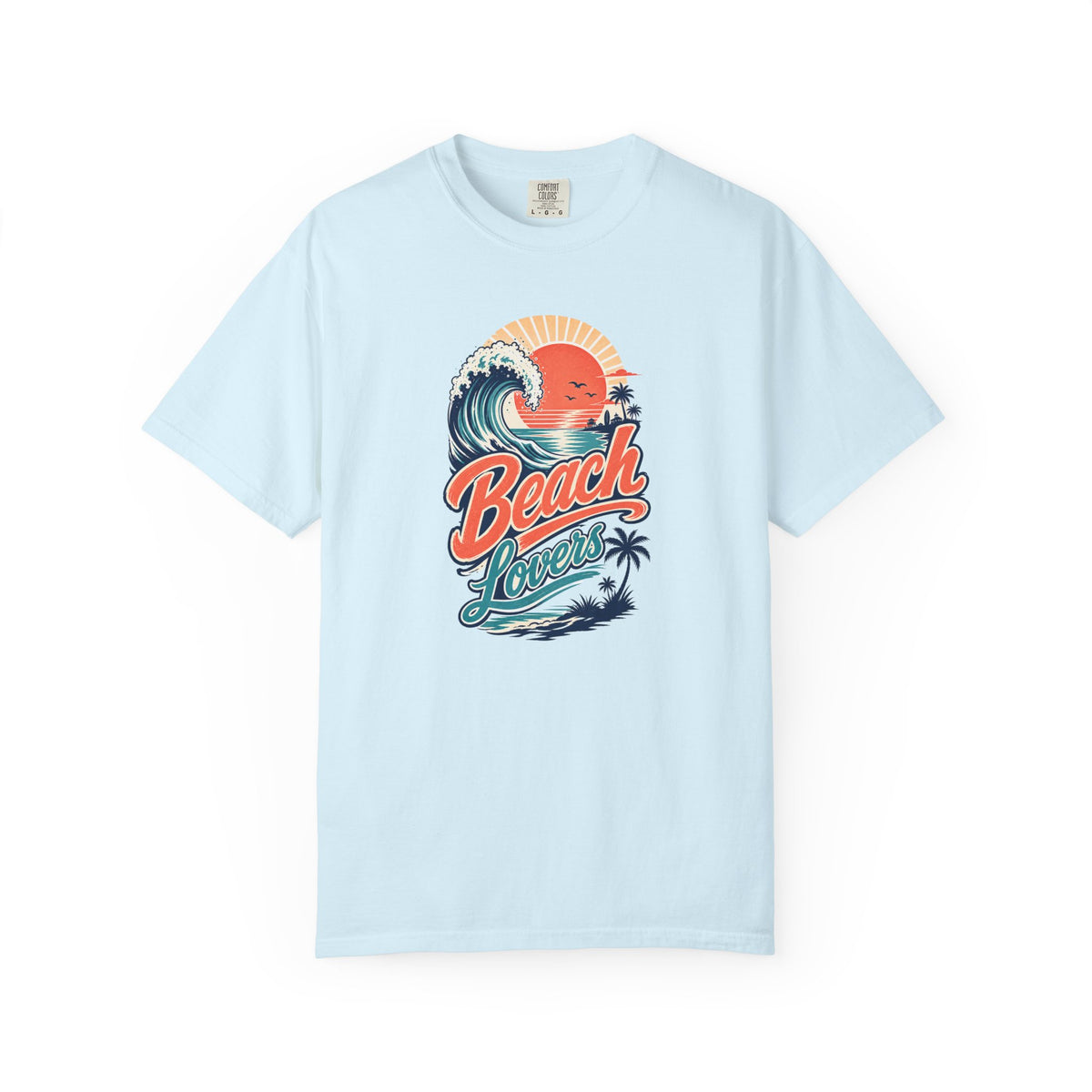 Beach Lovers Retro Sunset Wave T-Shirt | Vintage Ocean Surf Graphic Tee