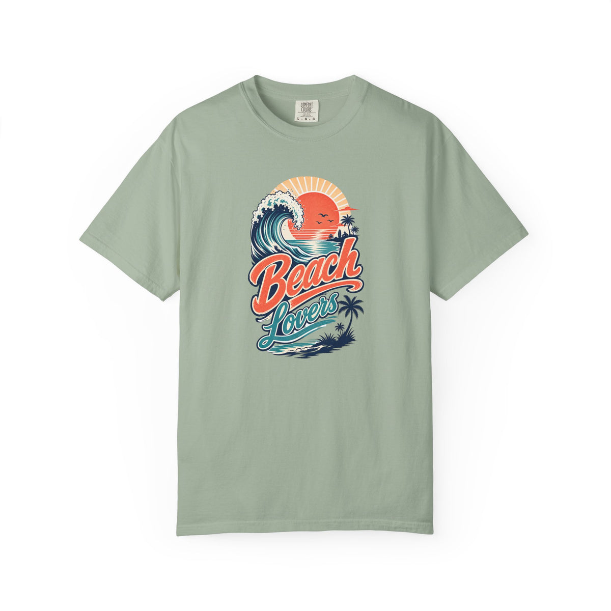 Beach Lovers Retro Sunset Wave T-Shirt | Vintage Ocean Surf Graphic Tee