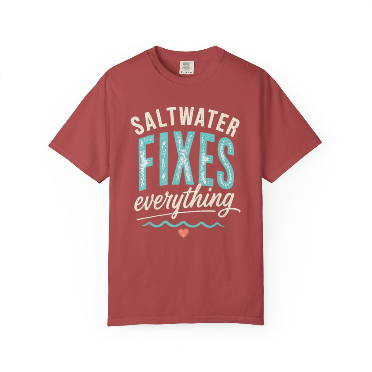 Saltwater Fixes Everything T-Shirt | Purple Ocean Beach Vibe Tee