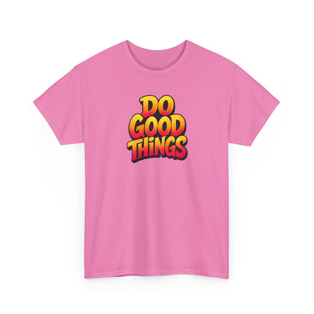 Do Good Things Graphic T-Shirt | Retro Warm Gradient Quote Tee