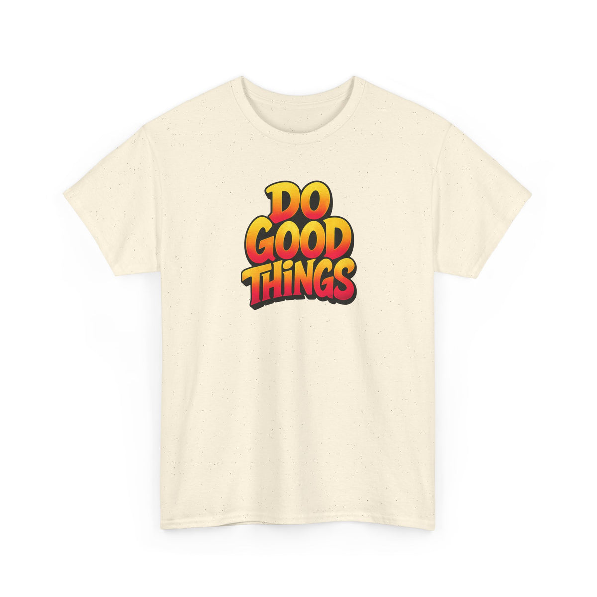 Do Good Things Graphic T-Shirt | Retro Warm Gradient Quote Tee