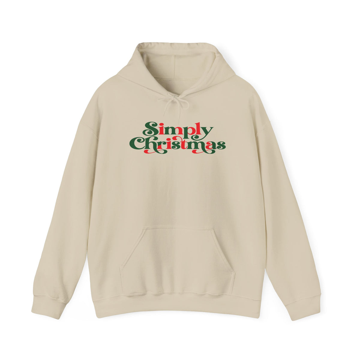 Simply Christmas Hoodie | Retro Festive Holiday Sweatshirt