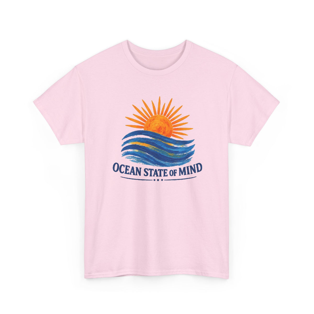 Ocean State Of Mind T-Shirt | Painted Sunset Wave Coastal Graphic Tee