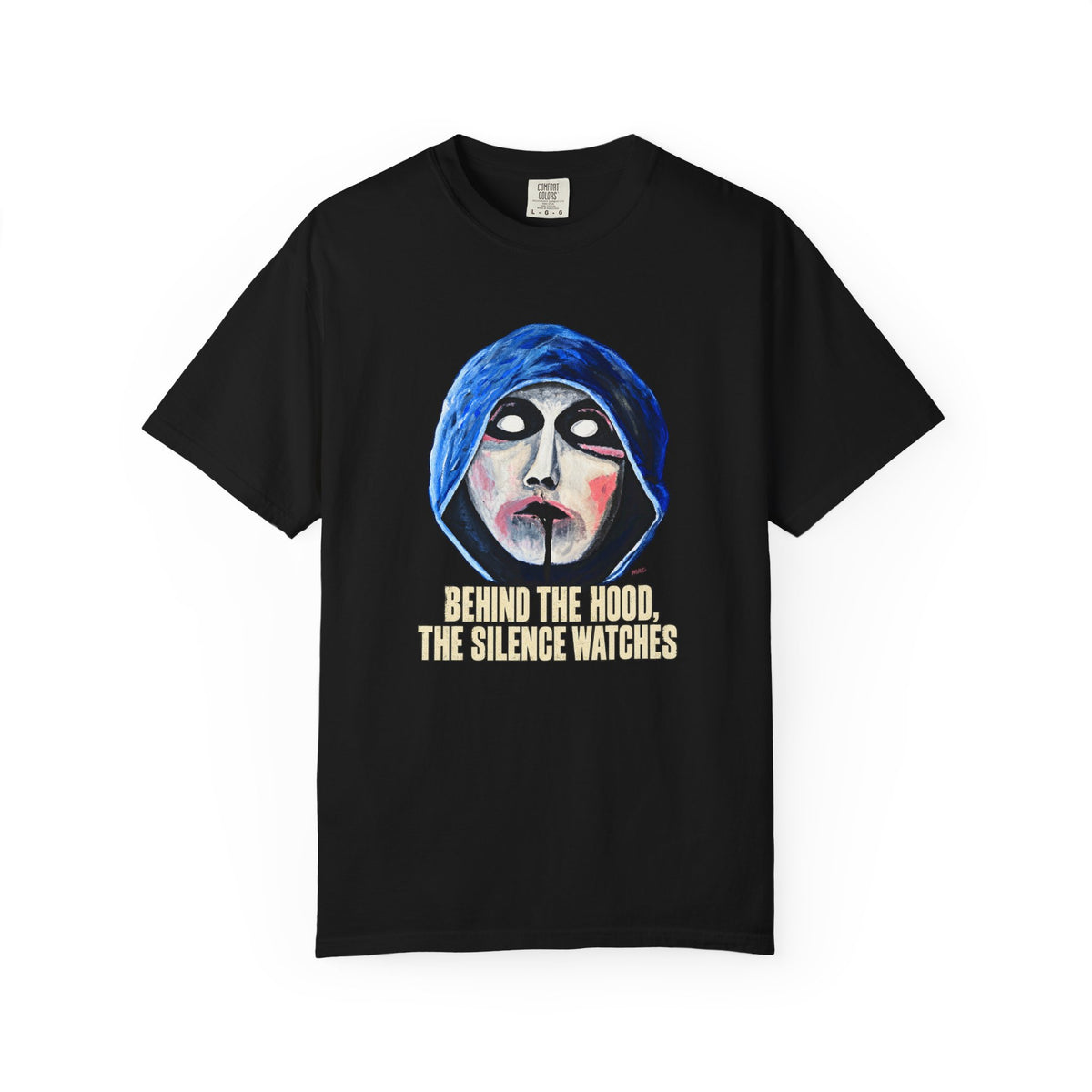 Behind The Hood Graphic Tee - Original Painted Dark Art T-Shirt