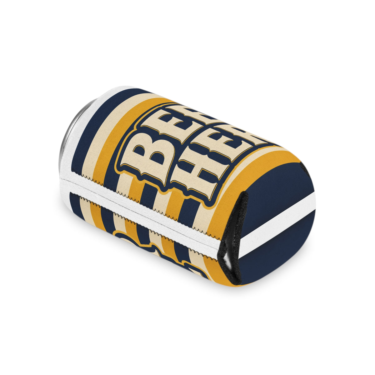 Beer Here Can Cooler | Funny Retro Beverage Can Hugger Sleeves