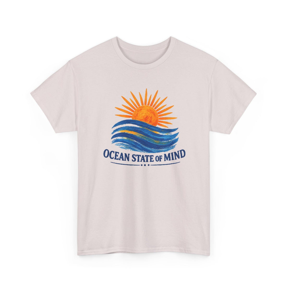 Ocean State Of Mind T-Shirt | Painted Sunset Wave Coastal Graphic Tee