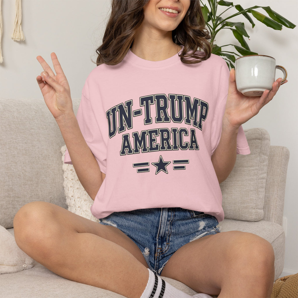 Un-Trump America T-Shirt | Vintage Collegiate Political Parody Tee