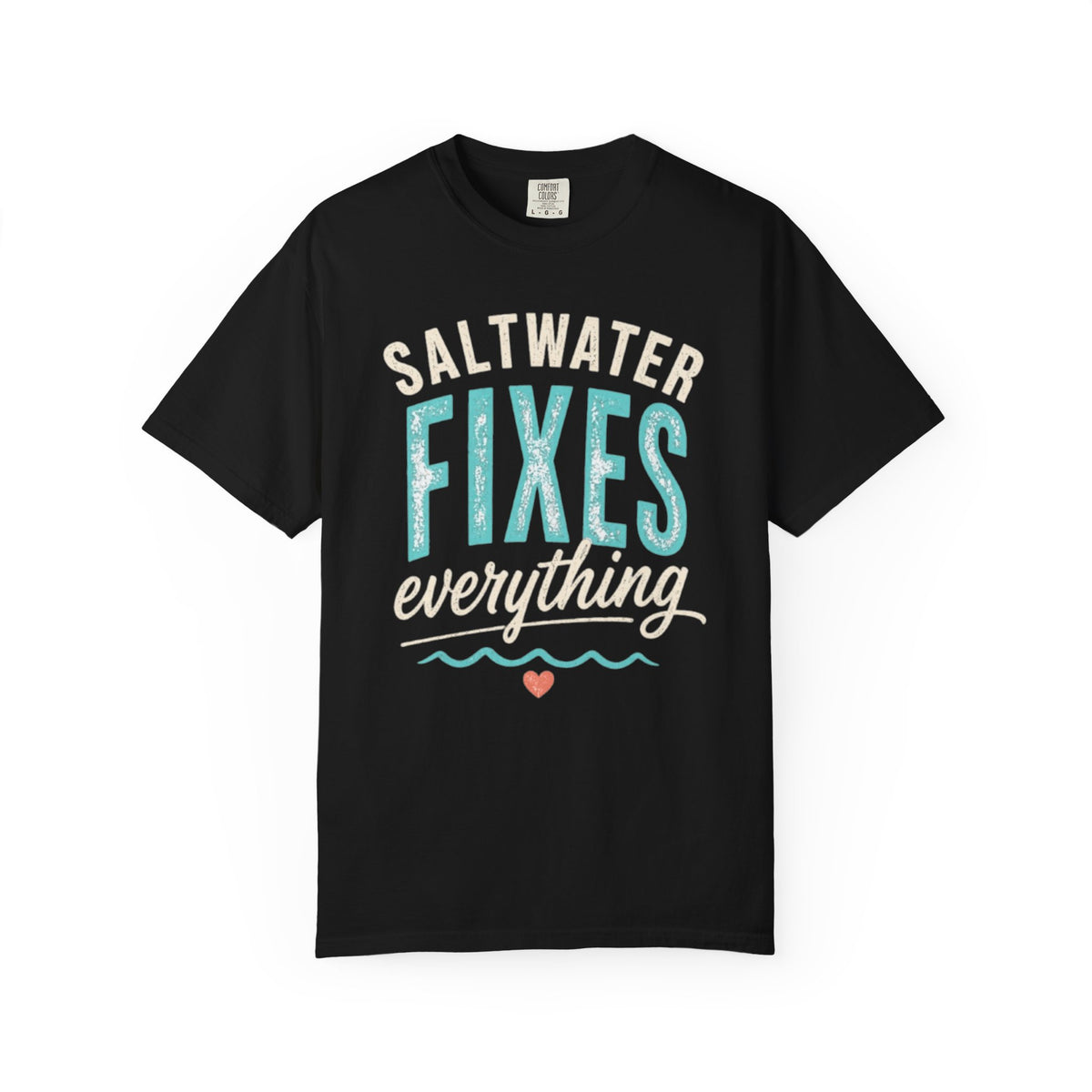 Saltwater Fixes Everything T-Shirt | Purple Ocean Beach Vibe Tee