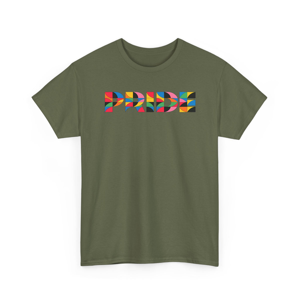 Geometric Pride Rainbow T-Shirt | Geometric Mosaic Pride Graphic Tee | LGBTQ Allies Shirt | Subtle Pride Apparel