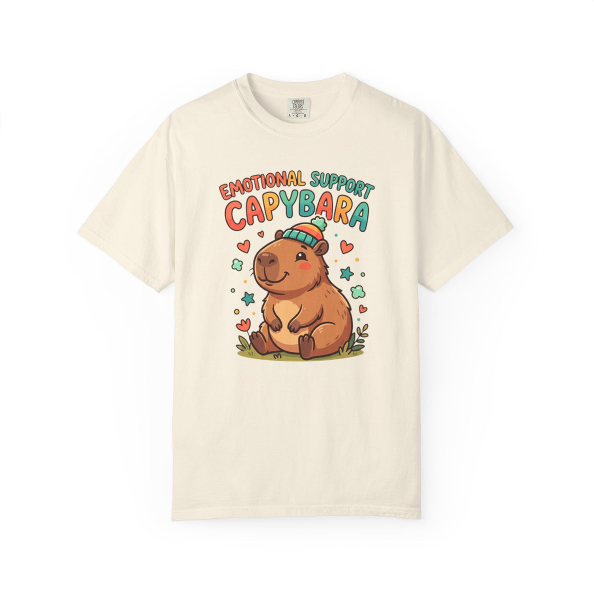 Emotional Support Capybara T-Shirt | Cute Retro Animal Graphic Tee