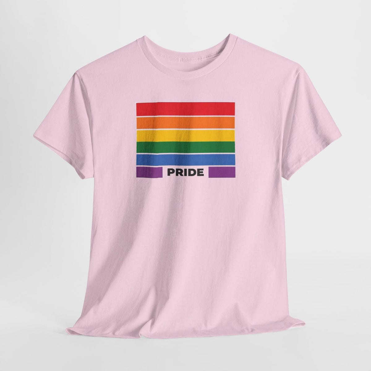LGBTQ Rainbow Flag Pride T-Shirt | Sand Cotton Graphic Tee