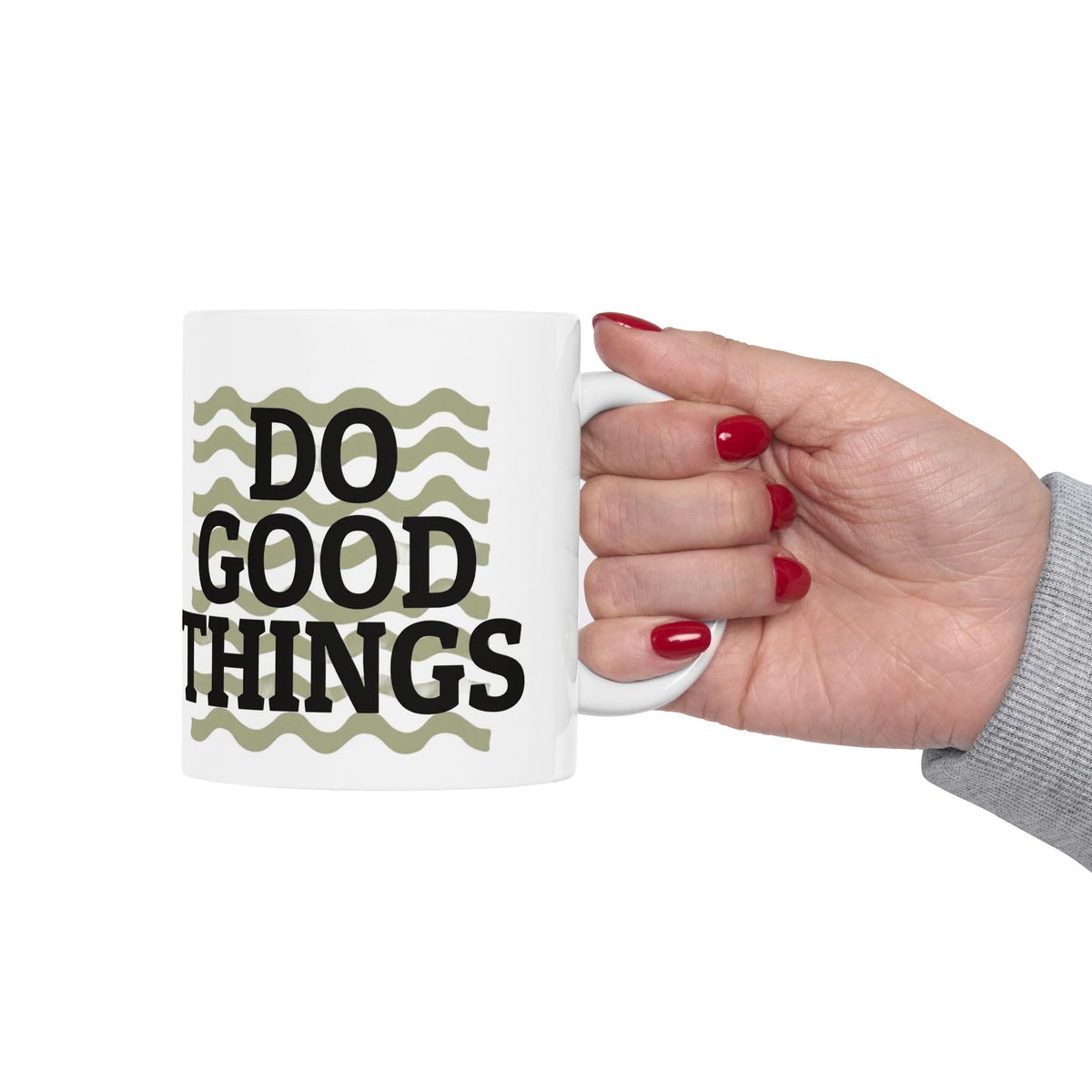 Do Good Things Coffee Mug | Retro Inspirational Ceramic Tea Cup