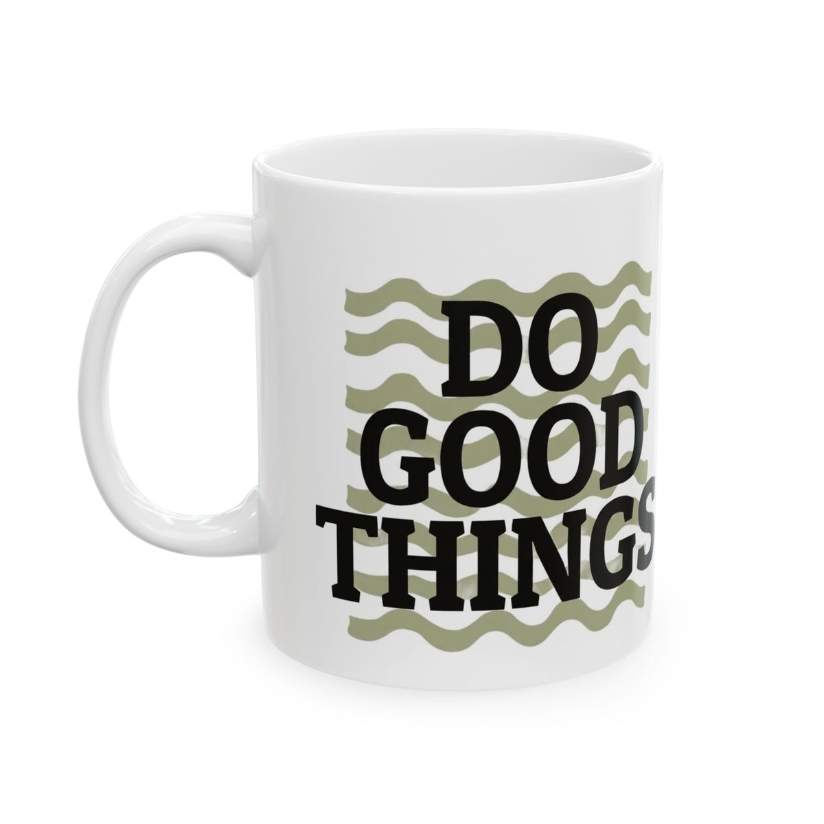 Do Good Things Coffee Mug | Retro Inspirational Ceramic Tea Cup