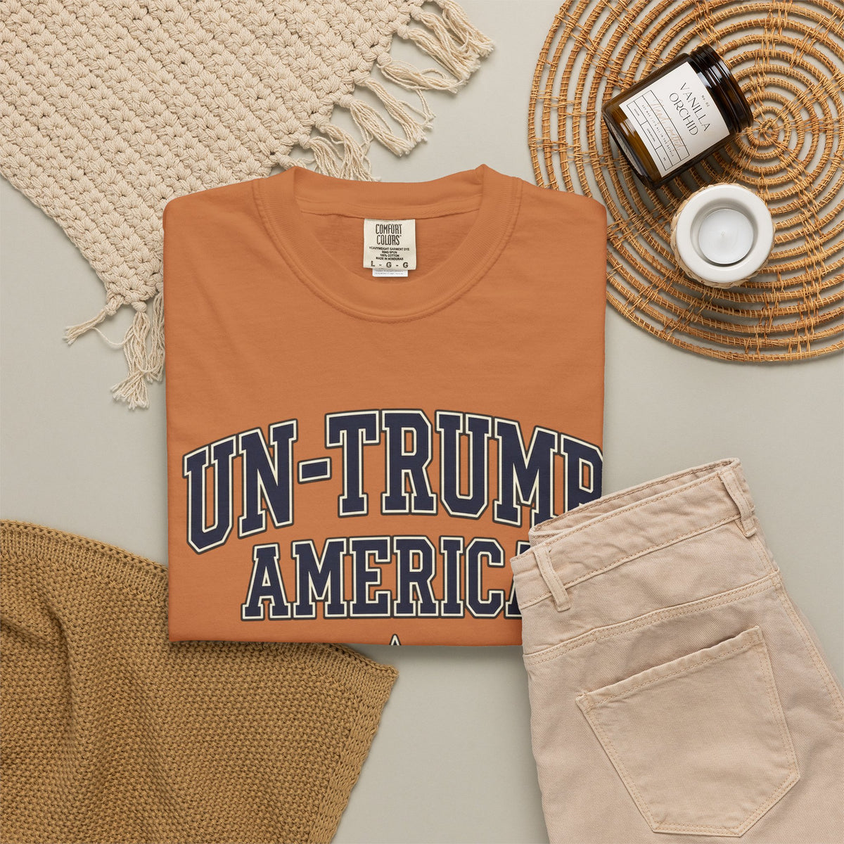Un-Trump America T-Shirt | Vintage Collegiate Political Parody Tee