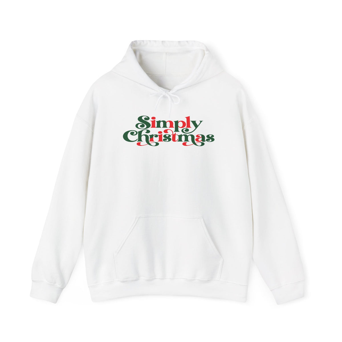 Simply Christmas Hoodie | Retro Festive Holiday Sweatshirt