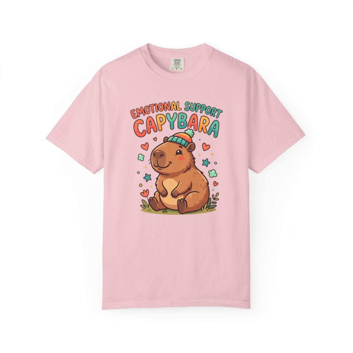 Emotional Support Capybara T-Shirt | Cute Retro Animal Graphic Tee