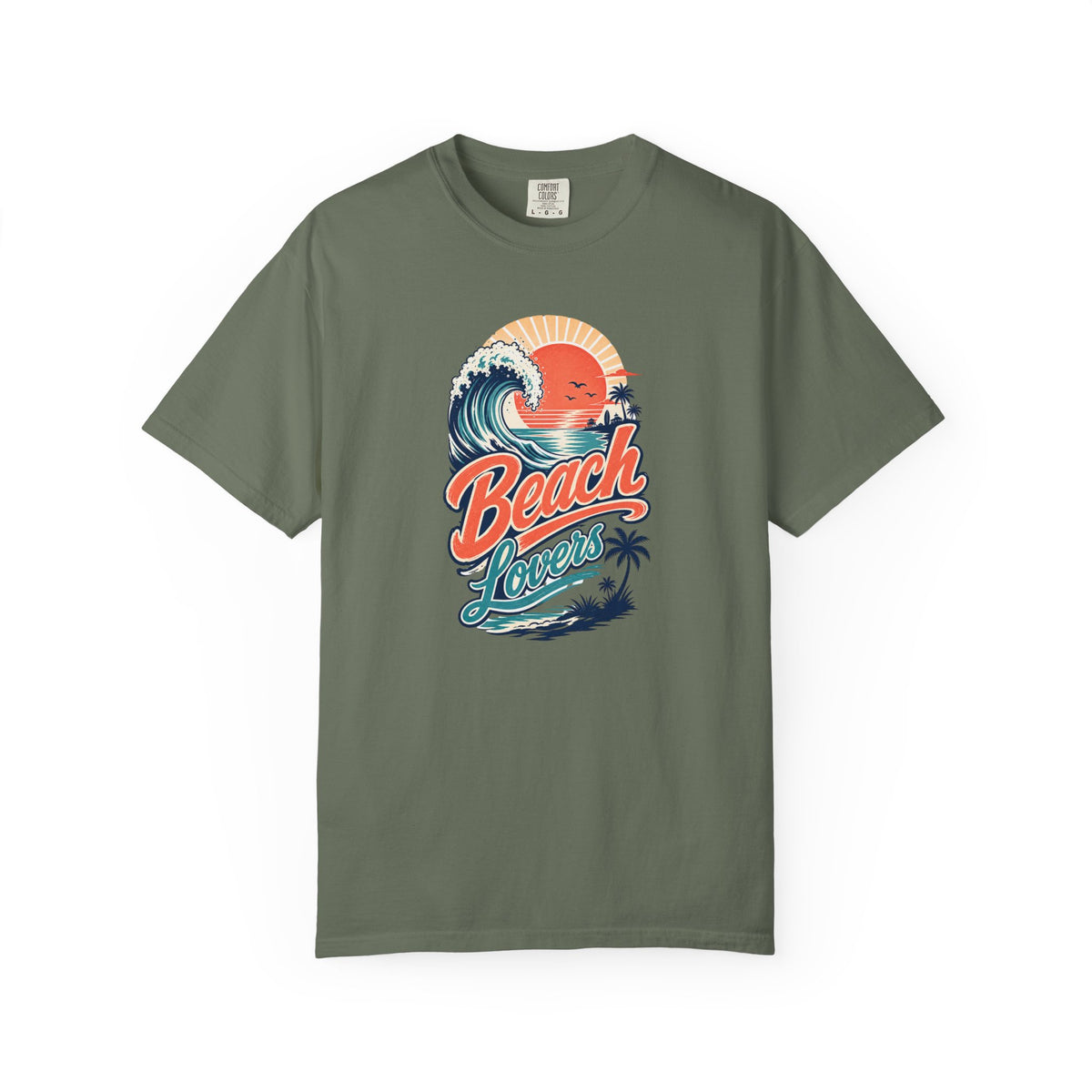 Beach Lovers Retro Sunset Wave T-Shirt | Vintage Ocean Surf Graphic Tee