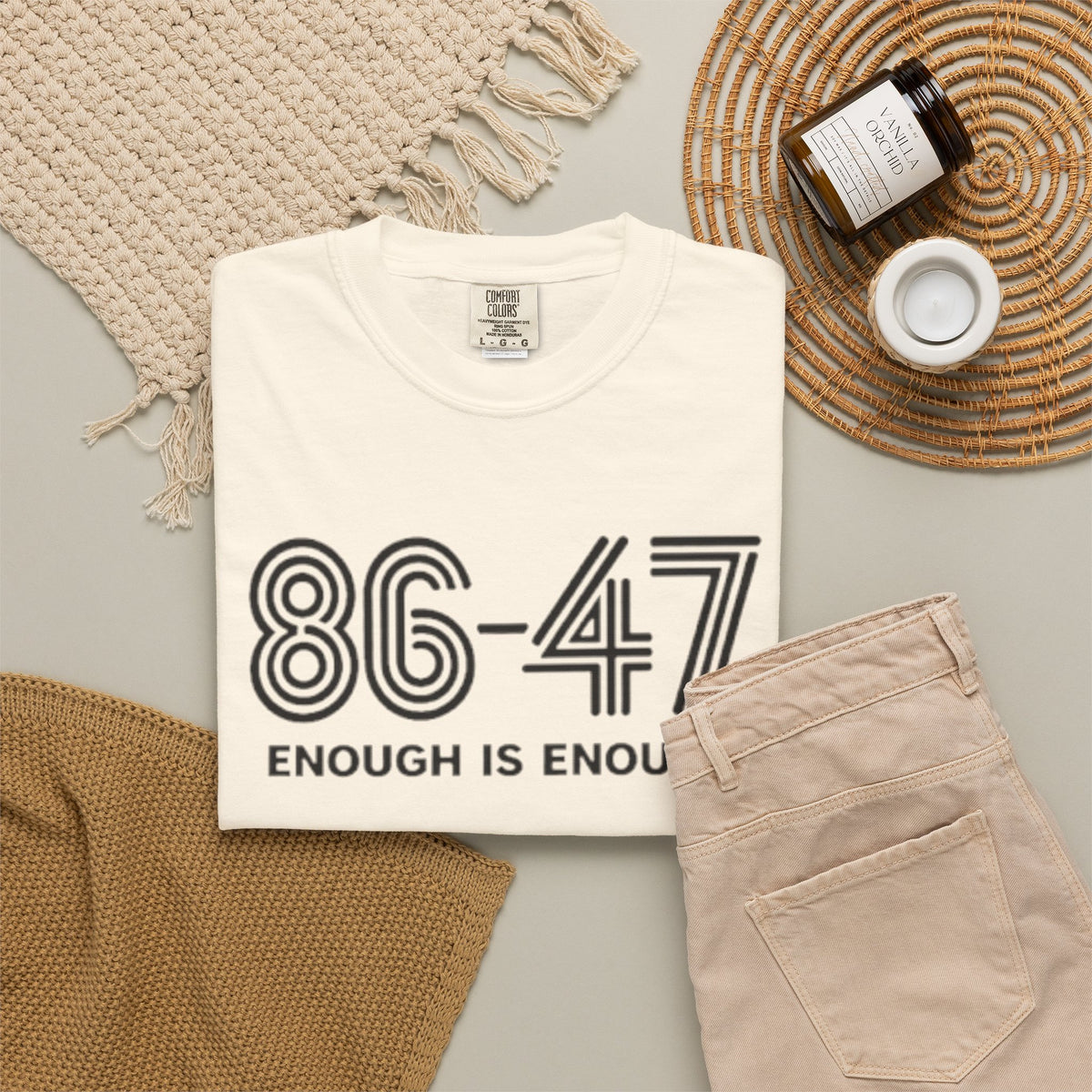 86-47 Enough Is Enough T-Shirt | Retro Political Statement Tee