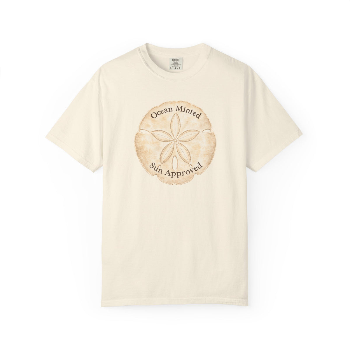 Ocean Minted Sun Approved Sand Dollar T-Shirt | Mint Green Coastal Graphic Tee